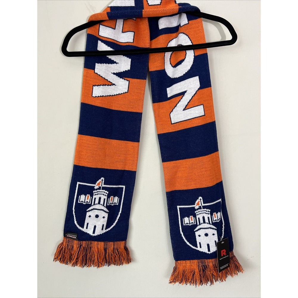 Ruffneck Wheaton College Fan 65" Double Sided College NCAA Orange Blue Scarf